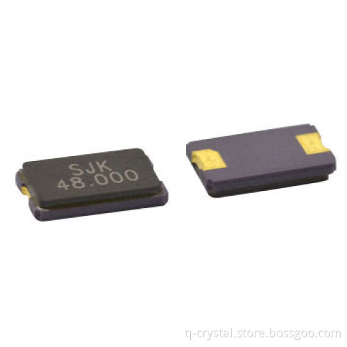 SMD Glass Crystal Resonators, 5032, 2 Pads, 12MHz Frequency, 16pF Load Capacitance, High-precision